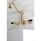 Kingston Brass KS1027PKL Wall Mount Roman Tub Faucet, Brushed Brass KS1027PKL - alternate 3